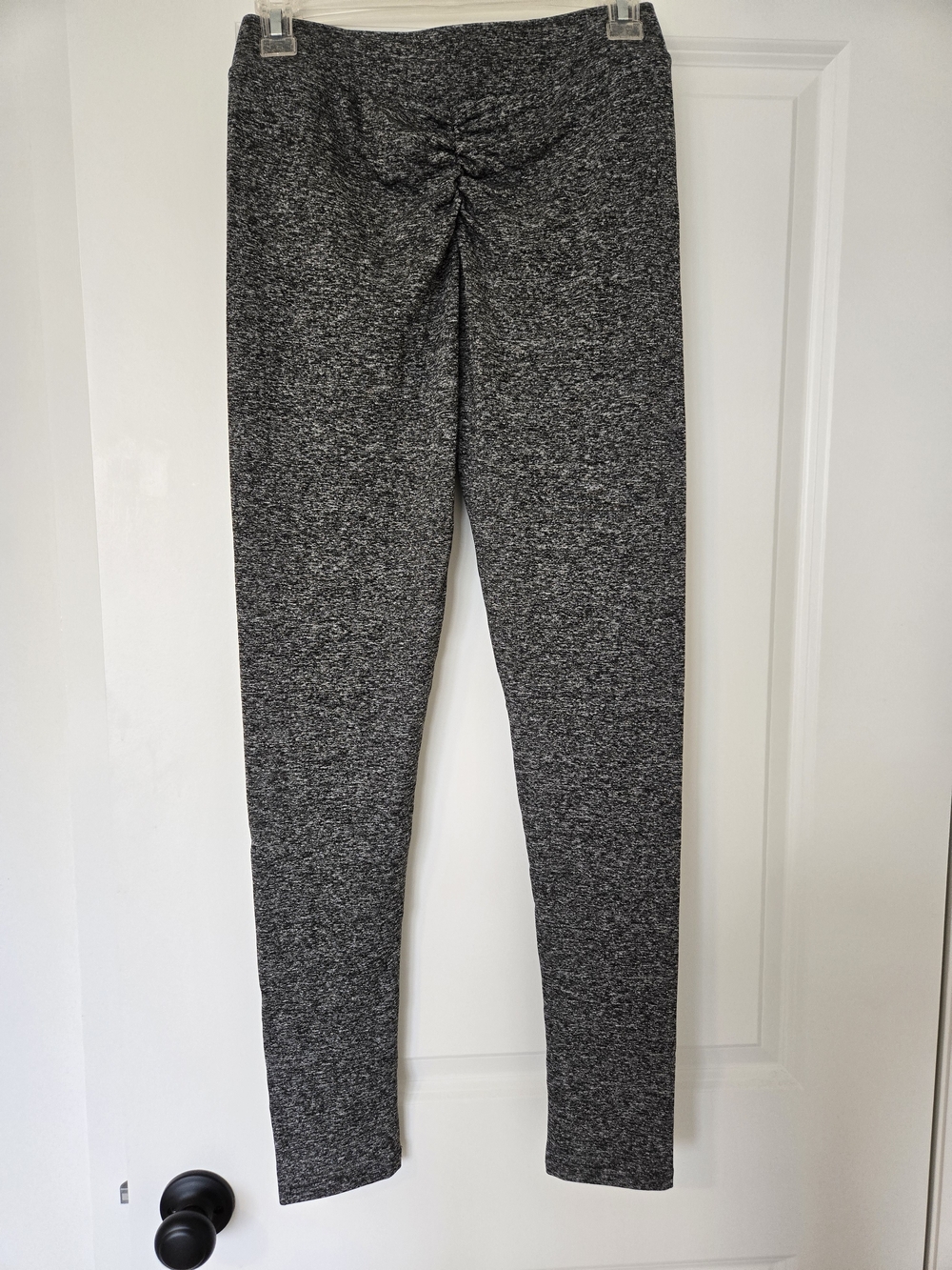 Girls' Gray Marled Leggings - Comfortable Kids Bottoms - Picture 3 of 5